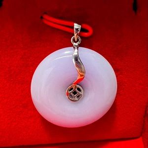 SOLD -grade A jade pendant with 14k clasp